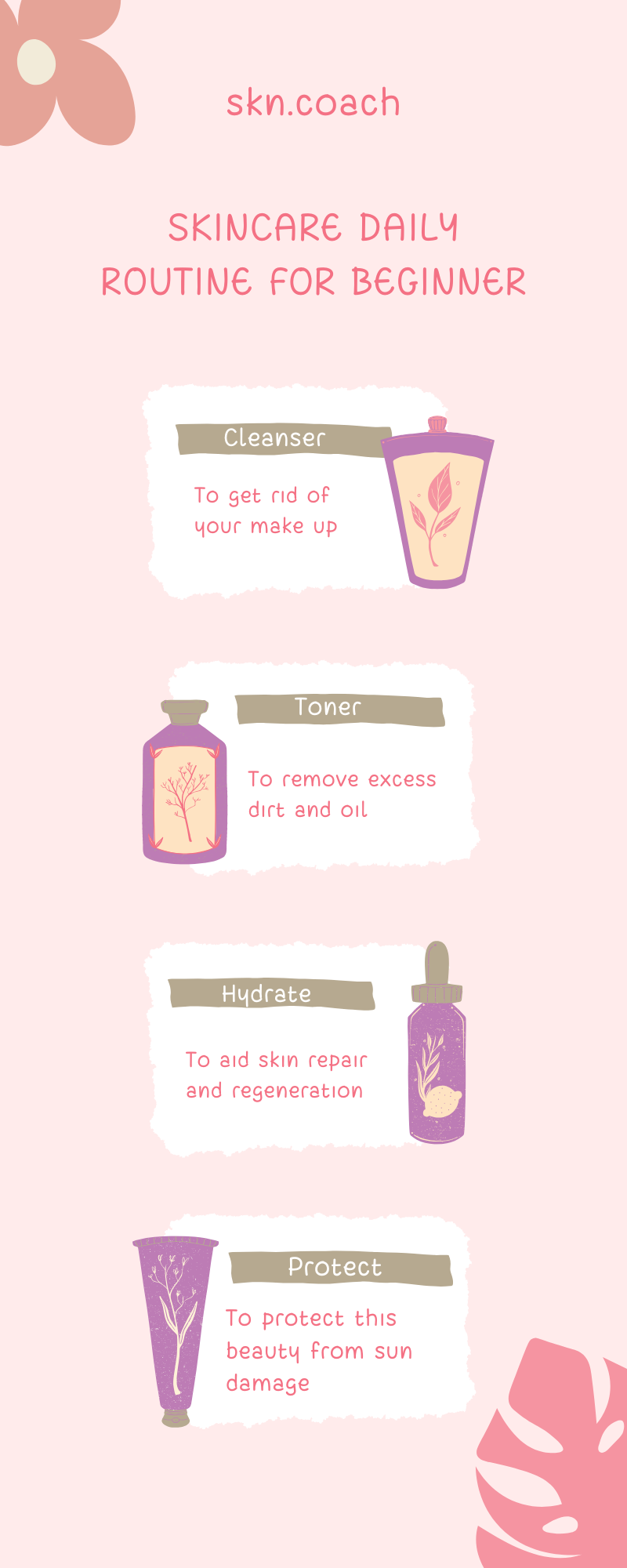 Beginner skincare routine for daily use