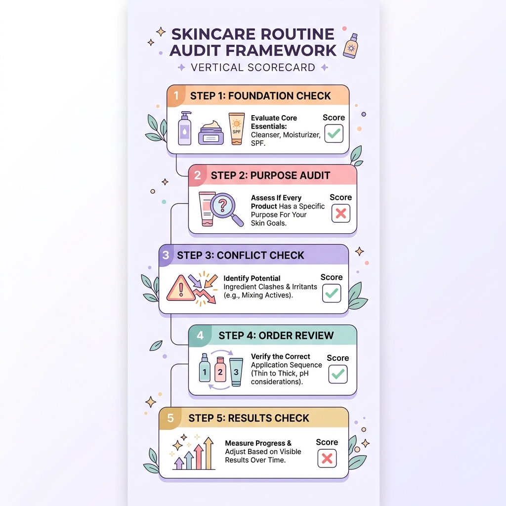 Skincare Routine Audit Framework — 5-Step Scorecard