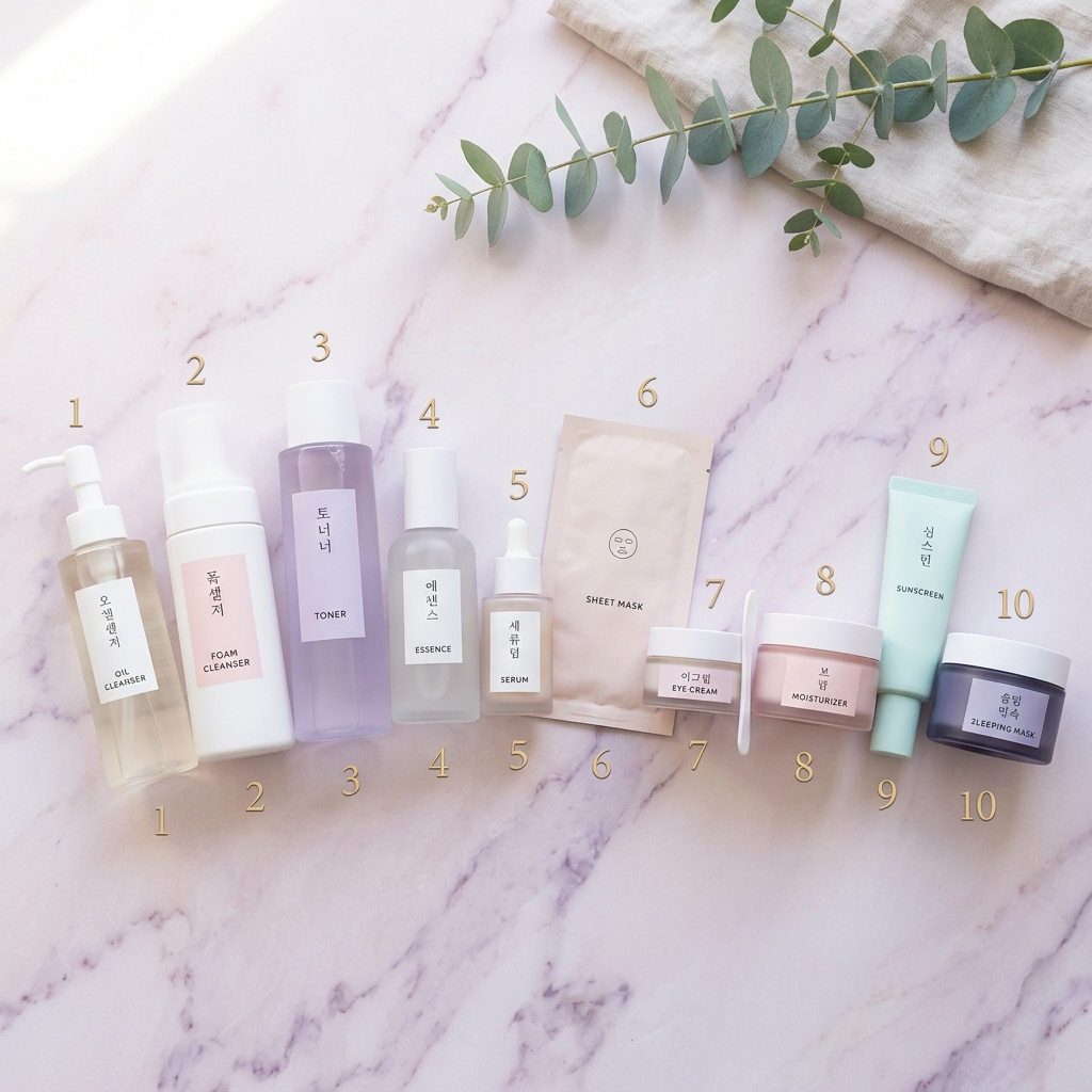 Korean 10-Step Skincare Routine: Every Step Explained