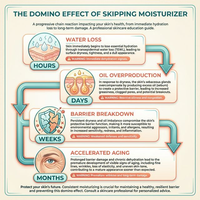 What Happens When You Skip Moisturizer — The Domino Effect